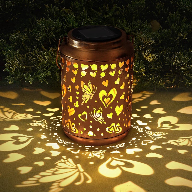 Buwheekoki Solar Lanterns Outdoor, Love Mom Lantern Garden Decor Waterproof Decor Light Hanging Solar Lights Yard Decor, Christmas Gifts, Gifts for Women, Gifts for Mom, Gifts for Grandma - Image 1